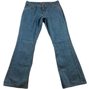 Wrangler Premium Patch Jeans Womens 11/12X32 Blue Bootcut Western‎ Cowgirl